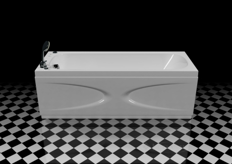 Гідромасажна ванна WGT Rialto Orta 180x80 права, hydro+сифон+фронтальна панель