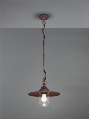 подвесной светильник Trio Brenta, под ржавчину, прозрачный (301760124)