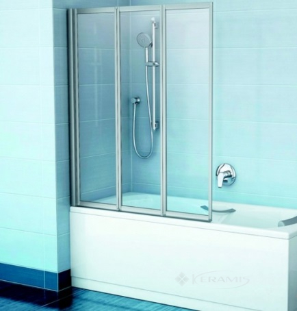 Штора для ванни Ravak VS3-100 100x140 пластик rain (795P010041)