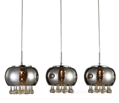 подвесной светильник Azzardo Burn, хром, прозрачный, 3 лампы (LP5204-3P / AZ2454)