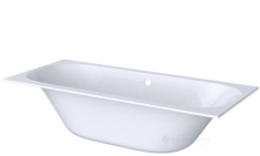 ванна акриловая Geberit Soana Duo 180x80 Slim rim, прямоугольная, с центральным сливом, с ножками, белая (554.004.01.1)