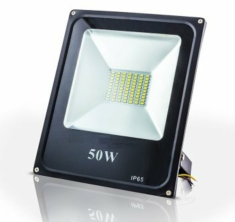прожектор Sirius светодиодный 50W SМD slim 6500К черный