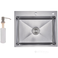 кухонная мойка Lidz Handmade H6050H 60х50 honeycomb (LDH6050DEC48370)