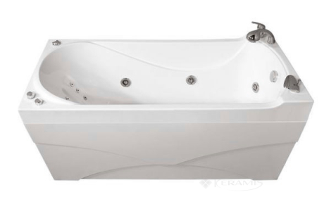 Акрилова гідромасажна ванна Вікі, 1600 x 750 мм