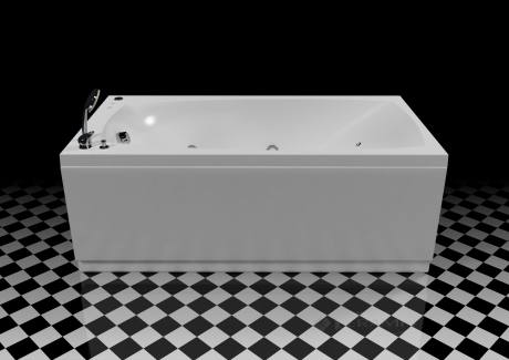 Гидромассажная ванна WGT Rialto Tivoli 170x90,5 elite+cифон+фронтальная панель