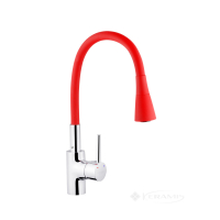 смеситель для кухни Kroner Küche U-образный, хром/красный (Küche-C031RED) CV024337
