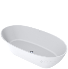 ванна из искусственного камня Miraggio Estella 168x83 белый матовый