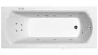 ванна акриловая Ravak Domino II 150х70 Relax Pro гидромассажная, хром (GMSR1750)