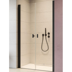 душові двері Radaway NES Black DWD I 80x200 безпечне скло, прозоре, чорна (10027080-54-01)