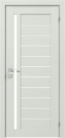 дверное полотно Rodos Modern Bianca 800 мм, с полустеклом, сосна крем