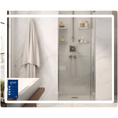 зеркало Qtap Mideya 90х70 с LED-подсветкой Touch и антизапотеванием (QT2078NCF9070)
