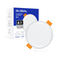 точечный светильник Global Sp 6W, 4100K, круг (1-GSP-0641-RS)