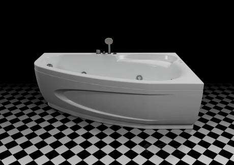 Гідромасажна ванна WGT Rialto Como 1700x1000 права, hydro+сифон+фронтальна панель