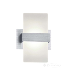 світильник настінний Trio Platon, матовий алюміній, білий, LED (274670105)