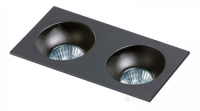 точечный светильник Azzardo Hugo, черный, 2 лампы (AZ1740)
