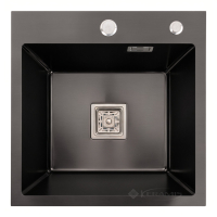 кухонна мийка Platinum Handmade 45х45х23 PVD чорна (SP000037434)