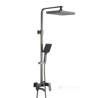 душевая система для ванны Frap 3х режимная, поворотный излив, gungrey (F2476-9)