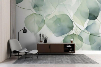 фотообои Photowall нежные листья в мягких пастельных оттенках, м2