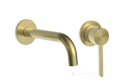 смеситель для умывальника Rea Foster скрытого монтажа, brushed gold + box (REA-B6443)