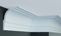карниз жорсткий Elite Decor Gaudi Decor 17x12x244 см білий (p 880)