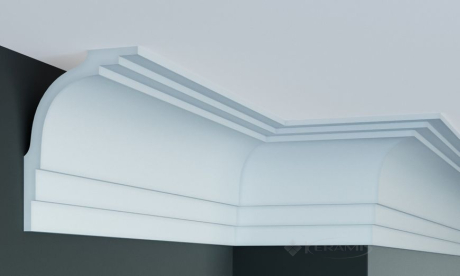 Карниз жесткий Elite Decor Gaudi Decor 17x12x244 см белый (P 880)