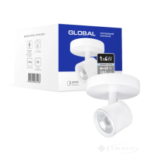 стельовий світильник Global Spot Light 4W 4100K білий (1-GSL-20441-CW)