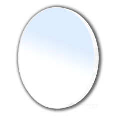 зеркало Volle 60x60 круглое на стальной белой раме (16-06-916)