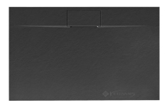піддон Rea Bazalt Long 80x100 прямокутний, чорний (REA-K3323)