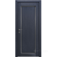 дверное полотно Rodos Style 1 800 мм, полустекло, сосна браш cobalt