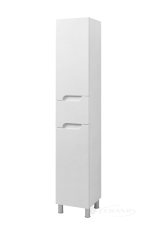 пенал Van Mebles Корнелия белый, напольный, правый, с корзиной (000004544)
