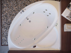 гідромасажна ванна WGT Rialto Maggiore 150x150 + корпус+рама+злив/перелив (RLTMGR147HLTPBW)