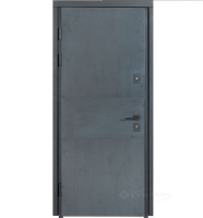 двері вхідні Булат Термо House 850x2050x95 ліва модель 703/191, темний антрацит/білий атласний (0071)