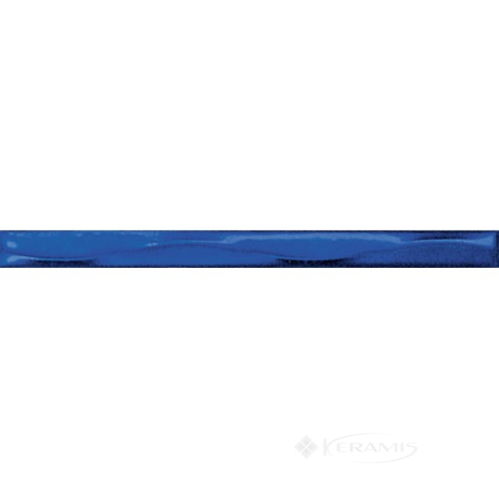 Фриз Kerama Marazzi Олівець Хвиля 1,5x20 синій (160)