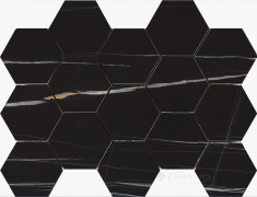 декор Pamesa Cr. Lux Jebel 32,5x22,5 Noir Hexagonos
