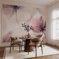 фотообои Photowall нежный цветочный акварельный дизайн, м2