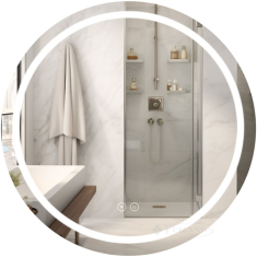 зеркало Qtap Mideya R900 с LED-подсветкой Touch и антизапотеванием (QT2078NCR9090W)