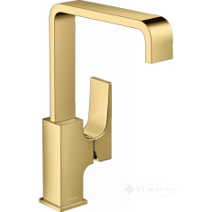 смеситель для умывальника Hansgrohe Metropol золото, с донным клапаном push-open (32511990)