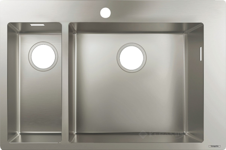Кухонна мийка Hansgrohe S711-F655 75,5x50x19 нержавіюча сталь (43309800)