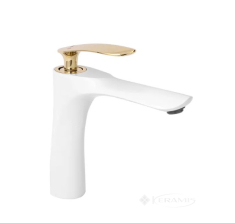 смеситель для умывальника Rea Orbit бело-золотой (REA-B2052)