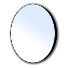 зеркало Volle 60x60 круглое на стальной черной раме (16-06-905)