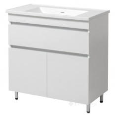 тумба з умивальником Юввіс Монако 84,2x70x45,3 КАНТЕ ТН-3 білий (45847-0111)