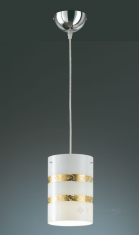 подвесной светильник Trio Nikosia, хром, золотой (308700179)
