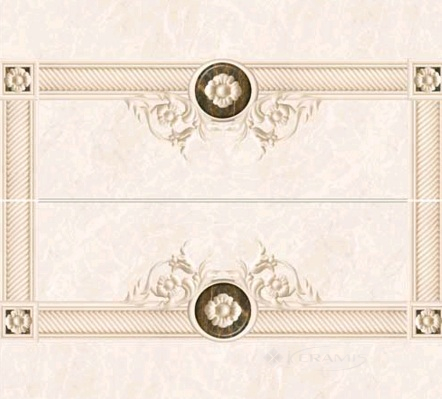 Декор Интеркерама Фенікс 23x50 сірий (071)