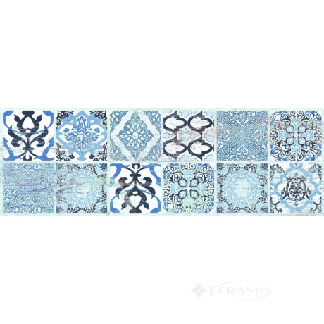 Декор Ceramika Color Village 20x60 блакитний