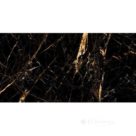 Плитка Megagres Marble 120x60 golden black rect
