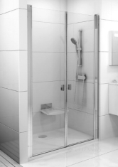 душевая дверь Ravak CSDL2-100 satin+glass Transparent (0QVACU0LZ1)