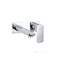 смеситель для умывальника Valvex Loft настенный с изливом, хром (2454780)