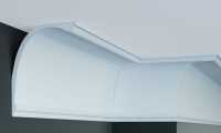 карниз гнучкий Elite Decor Gaudi Decor 18x14x244 см білий (P 888 Flexi)