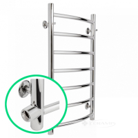 полотенцесушитель Laris Классик 400x700 П7 б/п 1/2" мц 600, боковое подкл. (71207593)