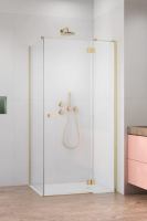 душевая кабина Radaway Garda KDJ 90х195 левая, прозрачное стекло, brushed gold (10709090-99-01L)